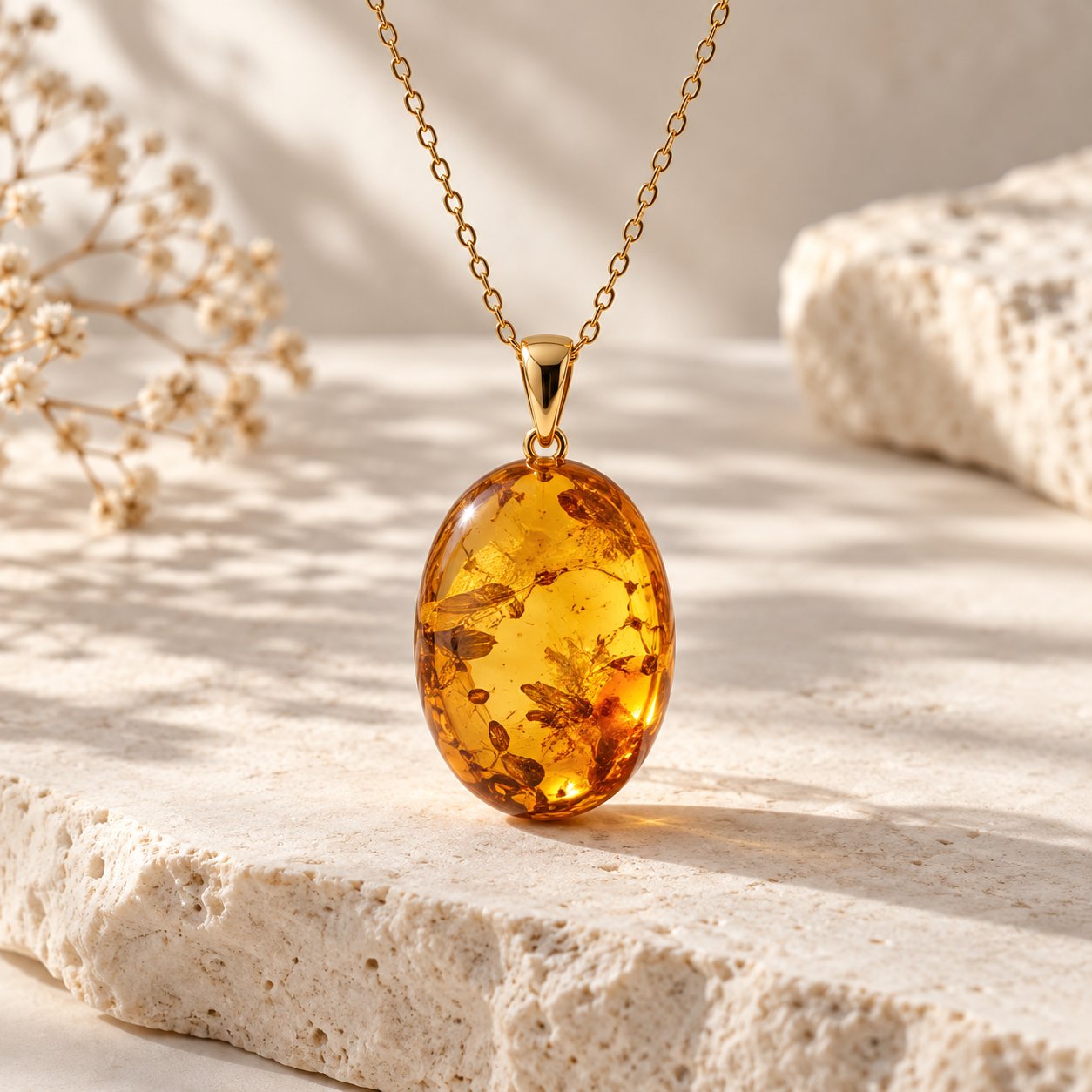 Sunlit Amber Necklace